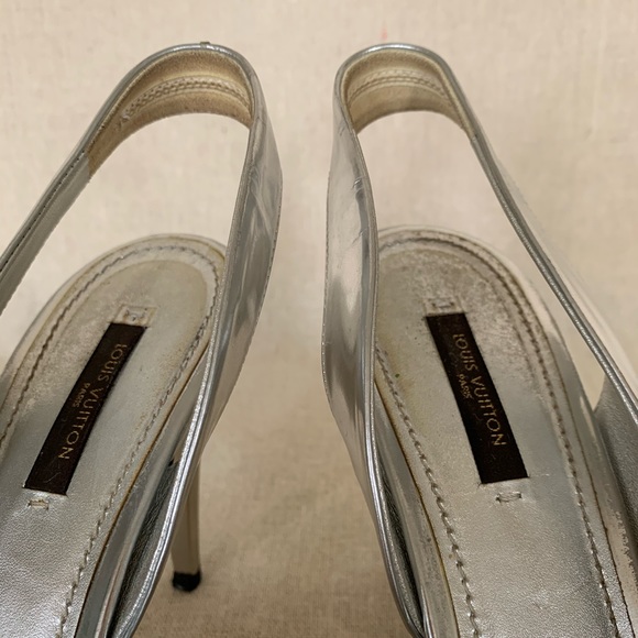 Louis Vuitton Iconic Silver Miroir Pumps Sandals Heels Size 41 or 10 - Picture 3 of 8